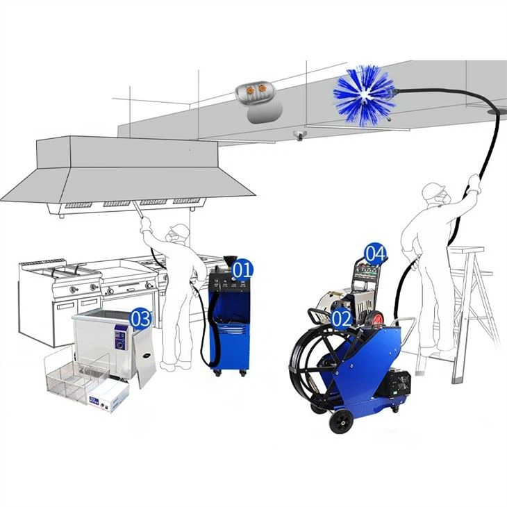 Kitchen Hood And Duct Cleaning Machine