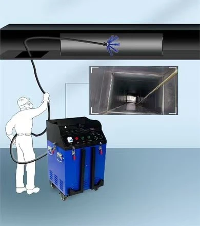 Système de nettoyage de tubes d'échangeur de chaleur avec jet haute-pression